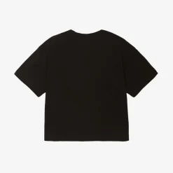 Girls Black CK Cotton T-Shirt