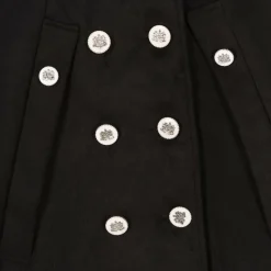 Girls Black Felted Cape