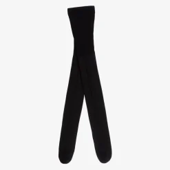 Girls Black Glitter Tights