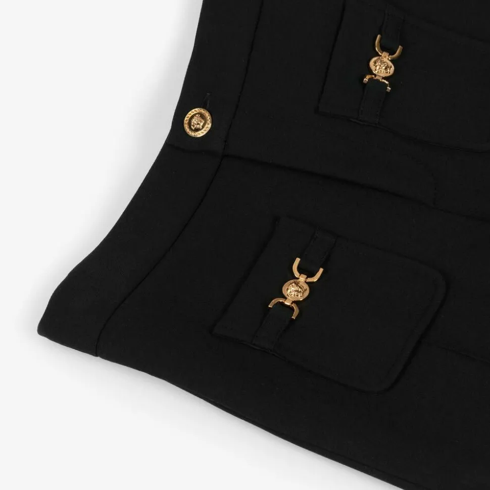 Girls Black Jersey Shorts