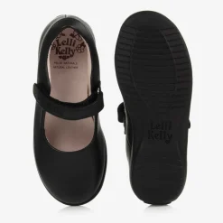 Girls Black Leather Shoes