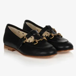 Girls Black Loafer Shoes