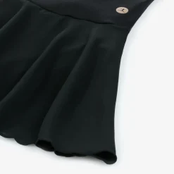 Girls Black Mesh Leotard Dress