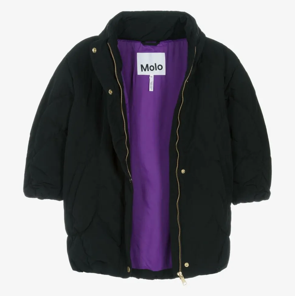 Girls Black Padded Coat