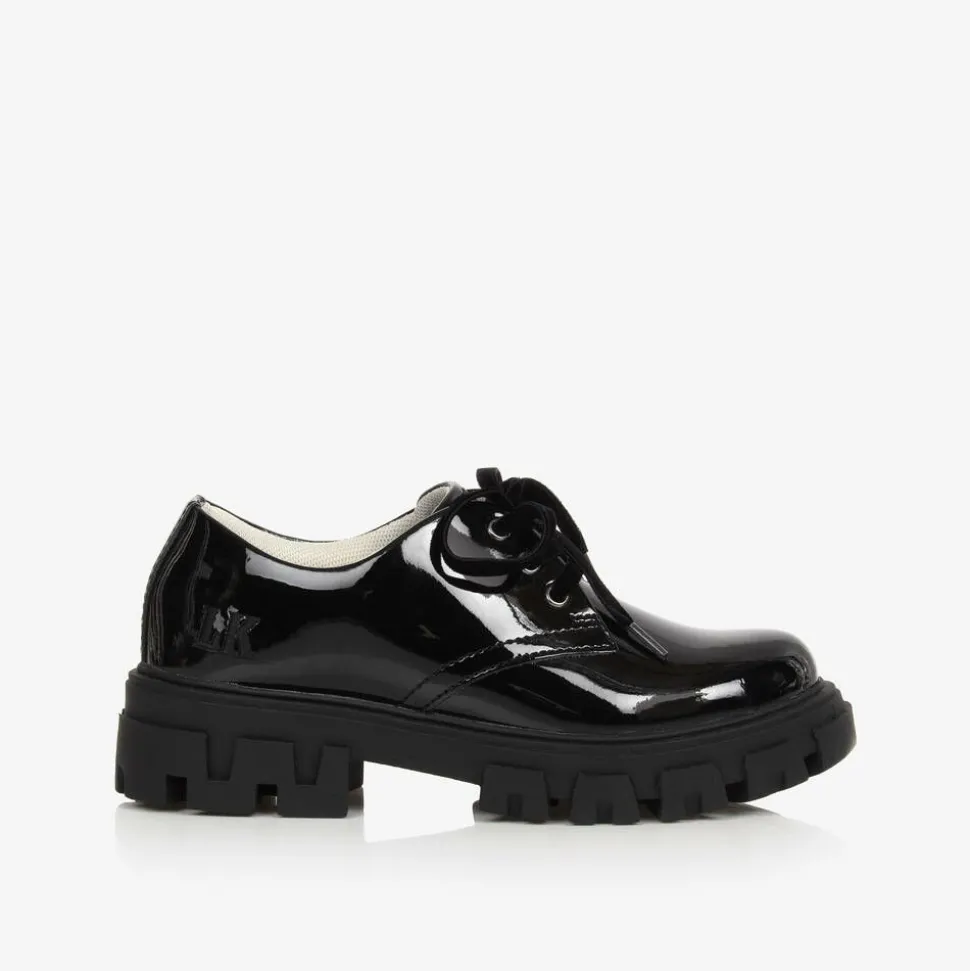 Girls Black Patent Leather Shoes