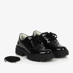 Girls Black Patent Leather Shoes