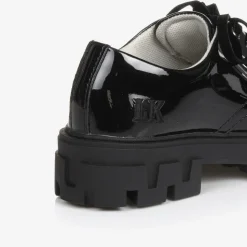 Girls Black Patent Leather Shoes