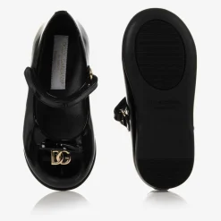 Girls Black Patent Leather Shoes