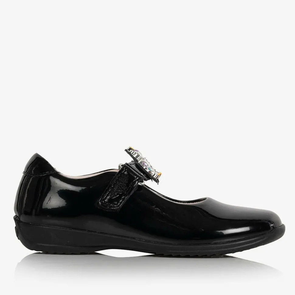 Girls Black Patent Leather Shoes