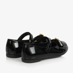 Girls Black Patent Leather Pumps