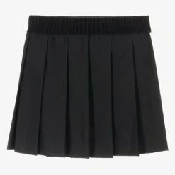Girls Black Pleated Skirt