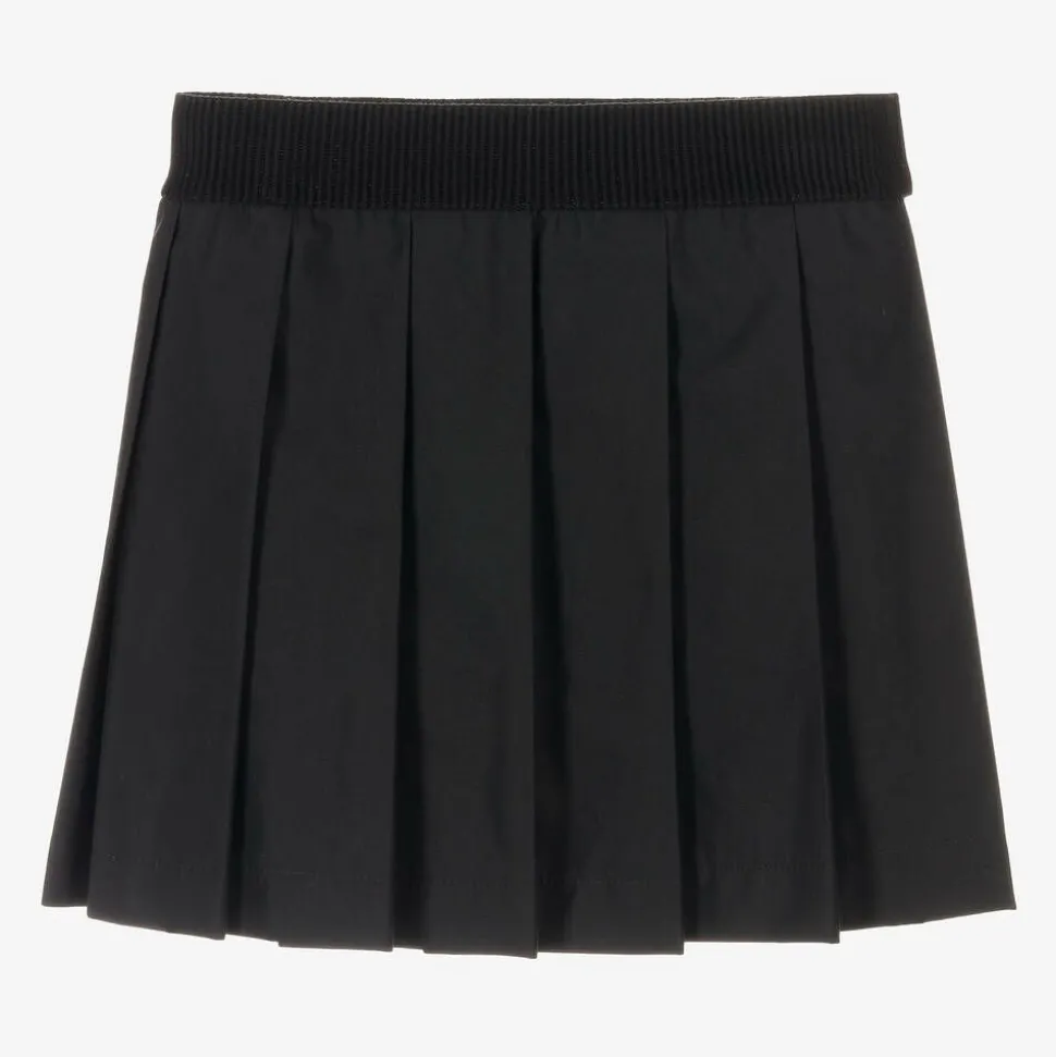 Girls Black Pleated Skirt