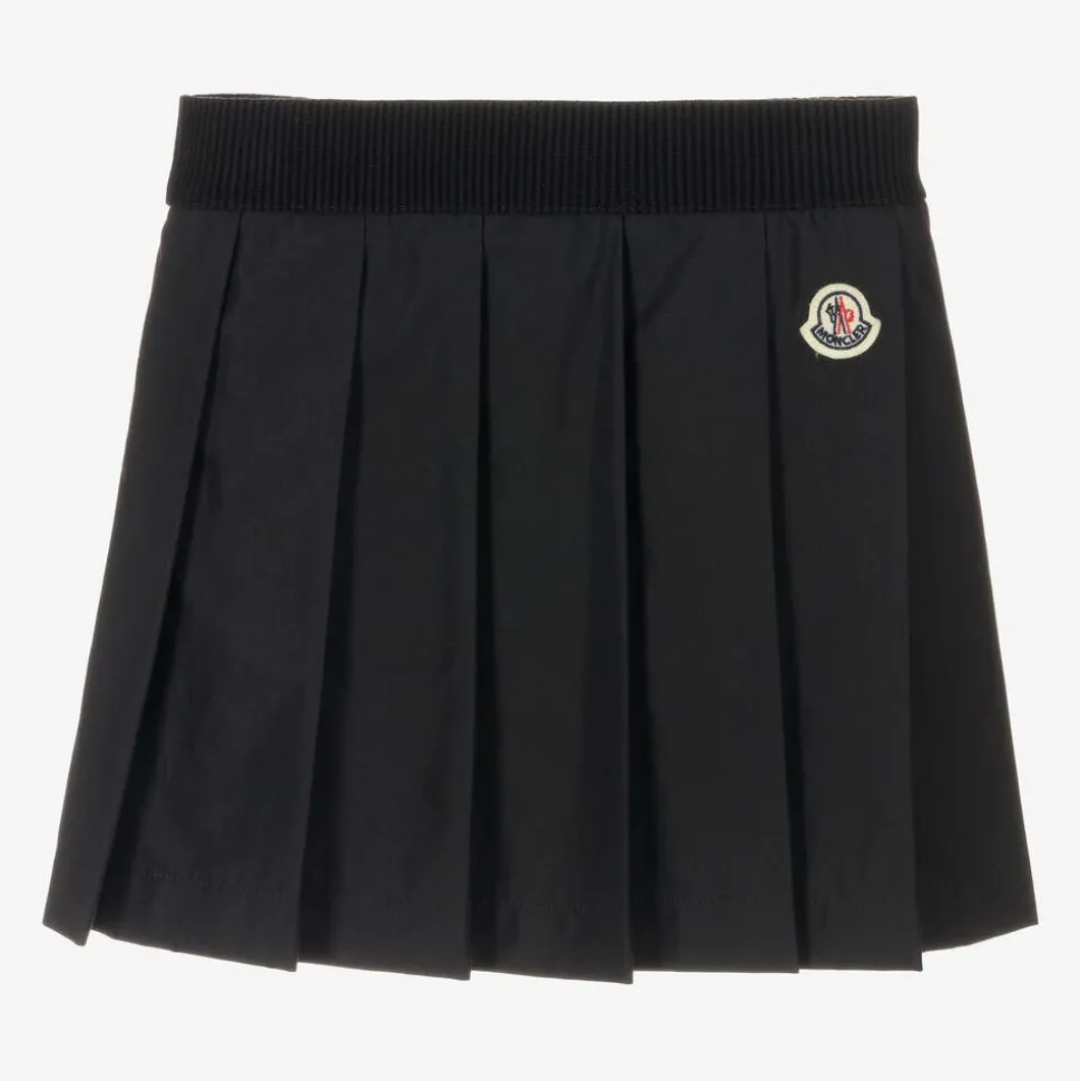 Girls Black Pleated Skirt