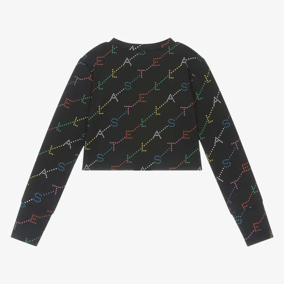 Girls Black Sports Top (UPF50+)