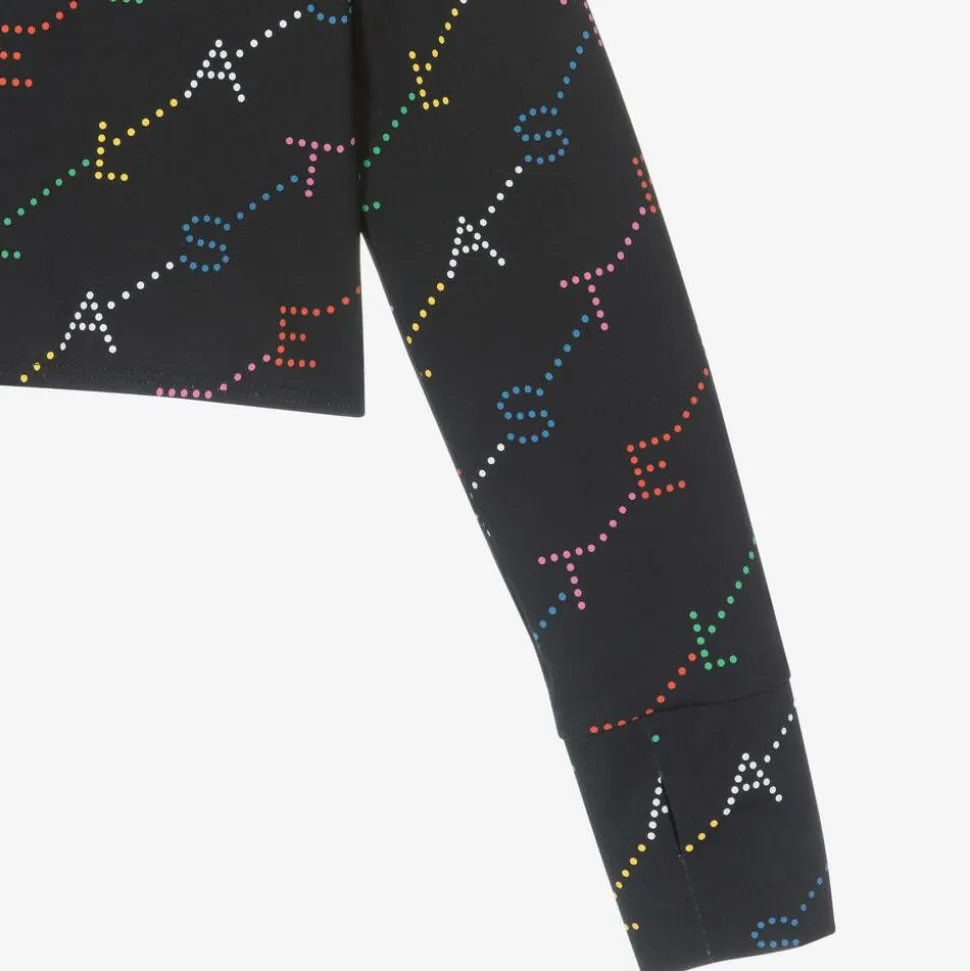 Girls Black Sports Top (UPF50+)