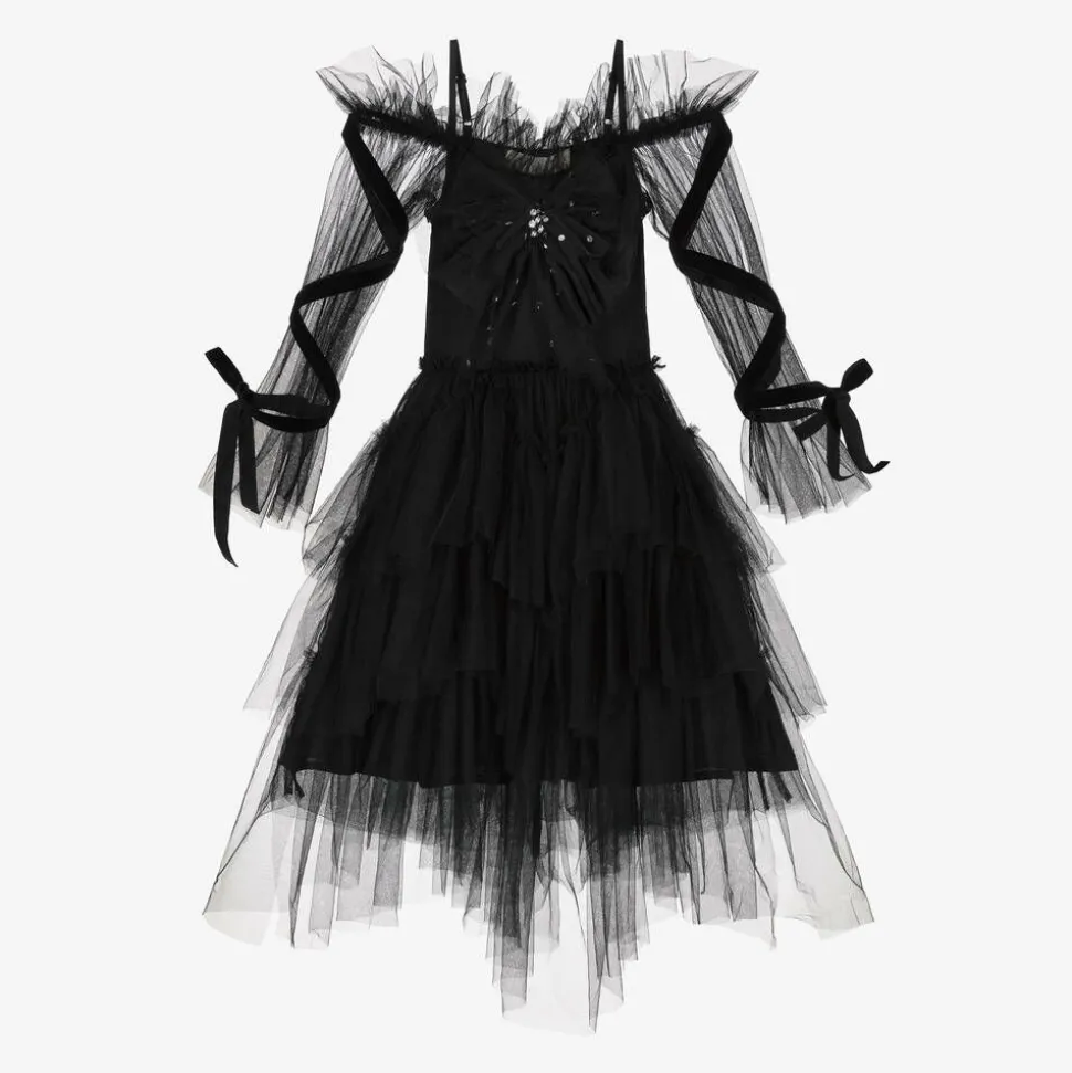 Girls Black Tulle Tutu Dress