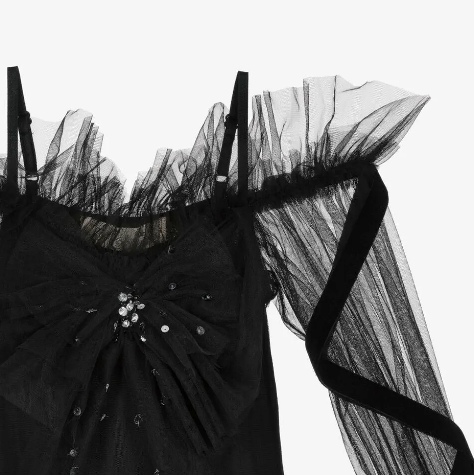 Girls Black Tulle Tutu Dress