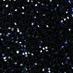 Girls Black Velour & Sequin Top