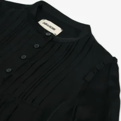 Girls Black Viscose Dress