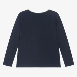 Girls Blue Cotton Jungle Top