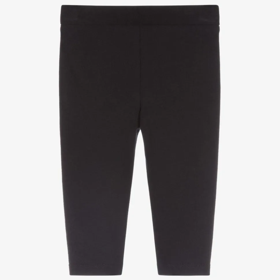 Girls Blue Cotton Leggings