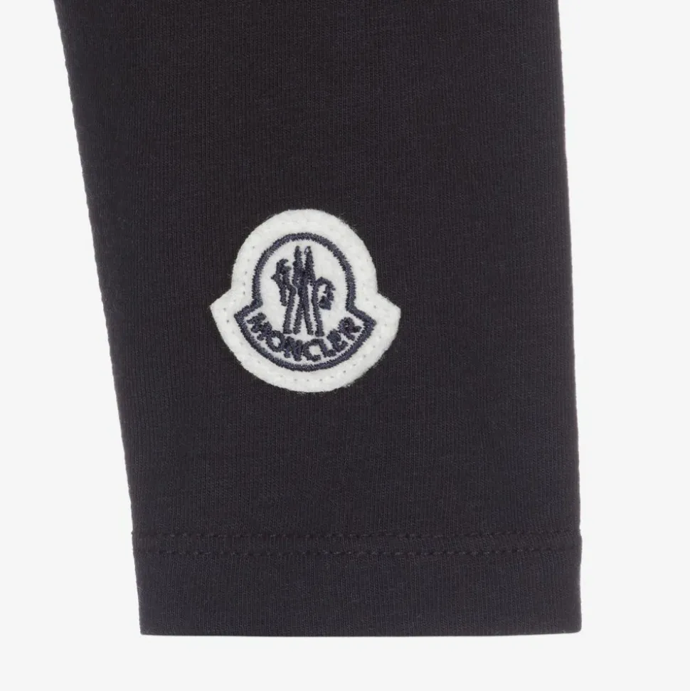 Girls Blue Cotton Leggings