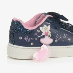 Girls Blue Fairy Light-Up Trainers