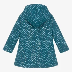 Girls Blue Lightning Bolts Raincoat