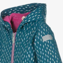 Girls Blue Lightning Bolts Raincoat