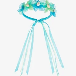 Girls Blue Mermaid Garland Hairband