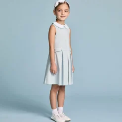 Girls Blue Milano Cotton Jersey Dress