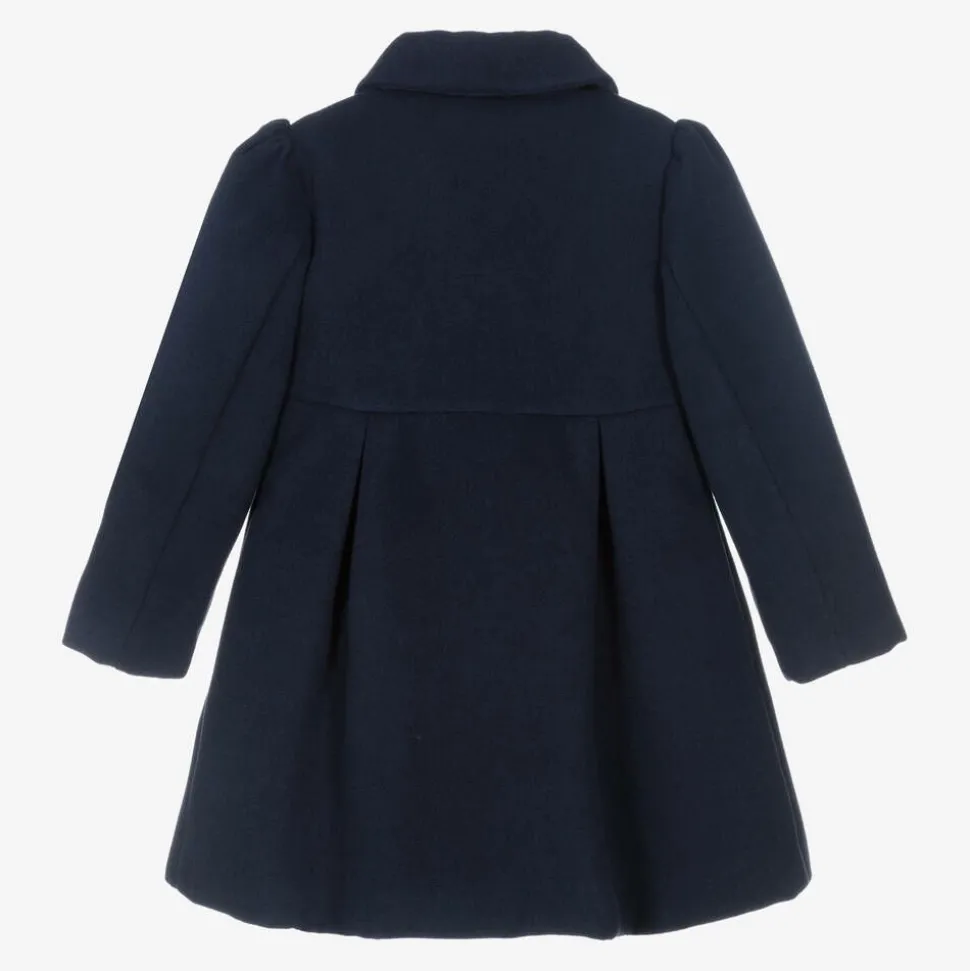 Girls Blue Traditional Felted Coat