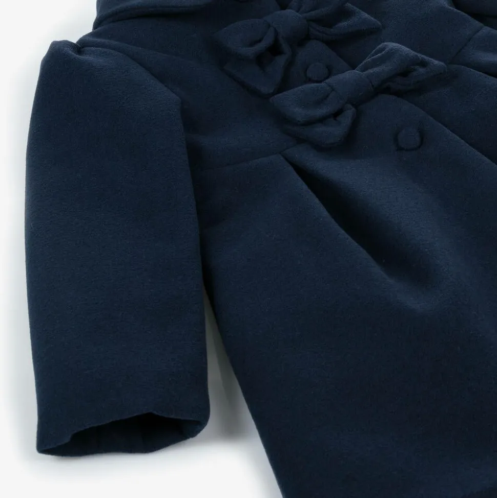 Girls Blue Traditional Felted Coat