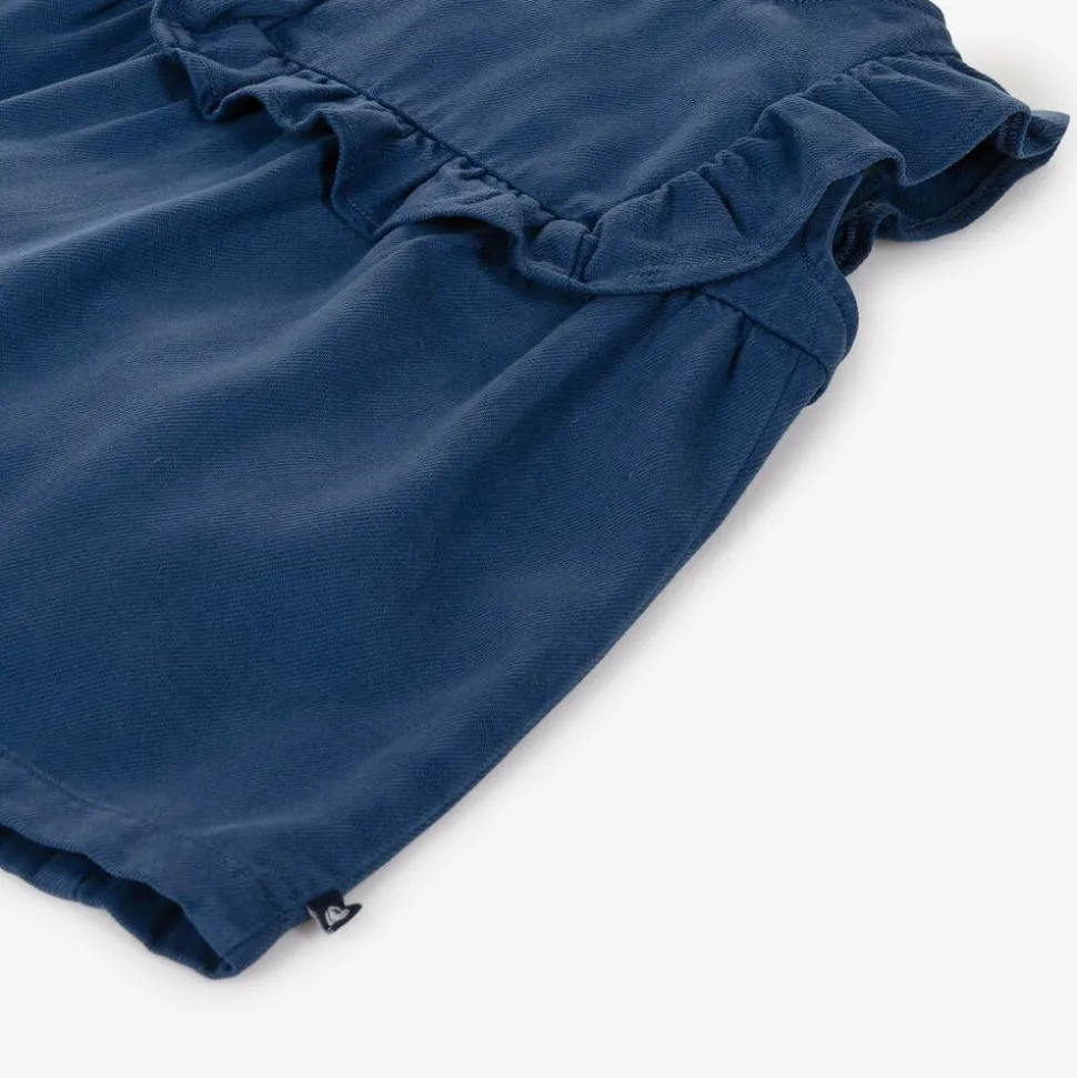 Girls Blue Twill Dress