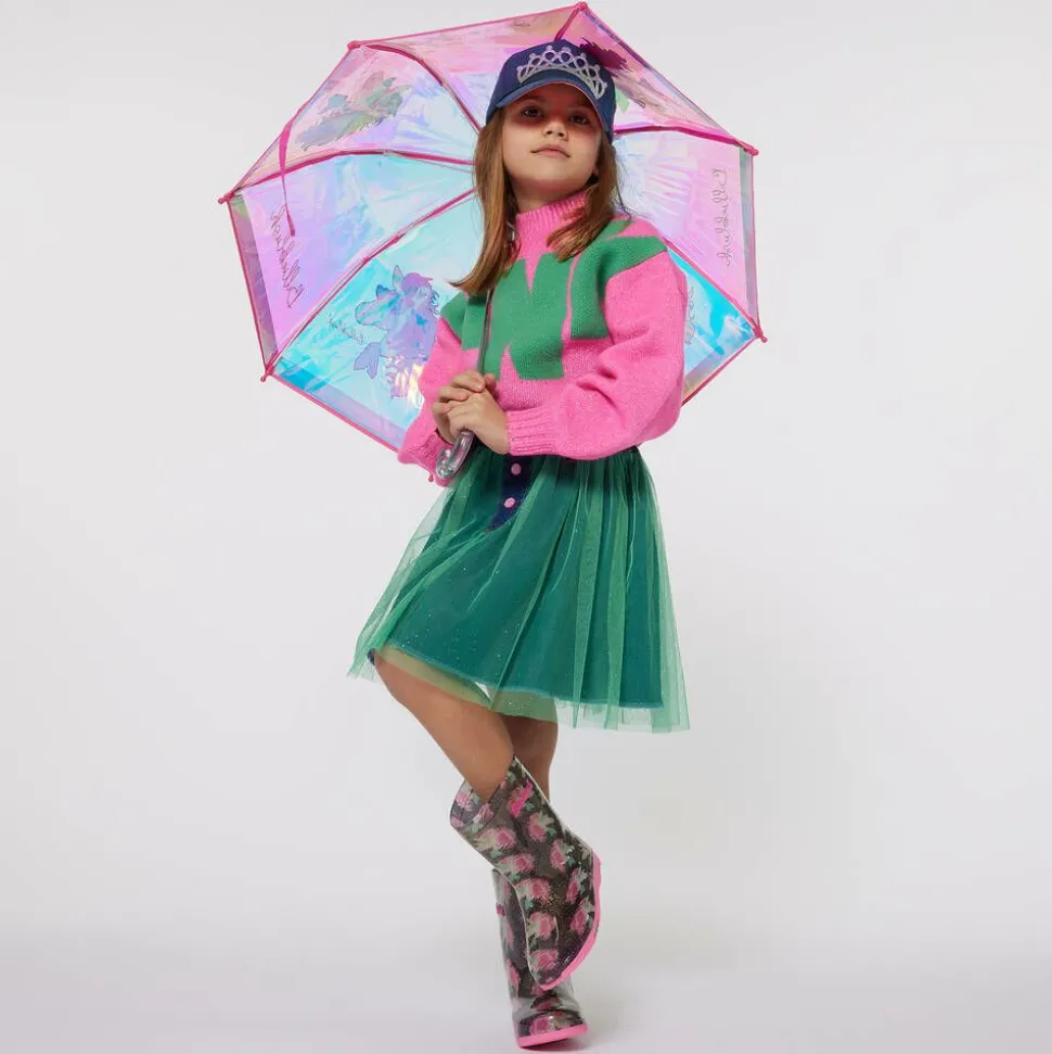 Girls Blue Unicorn Rain Boots