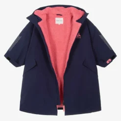 Girls Blue Water-Repellent Changing Coat