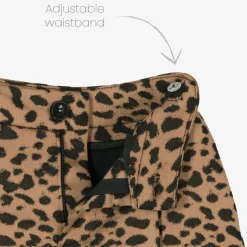Girls Brown Cheetah Print Shorts