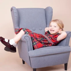 Girls Burgundy Leather Shoes