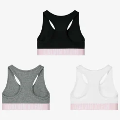 Girls Cotton Bralettes (3 Pack)