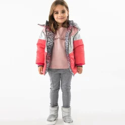 Girls Glittery Pink Cotton Knit Sweater