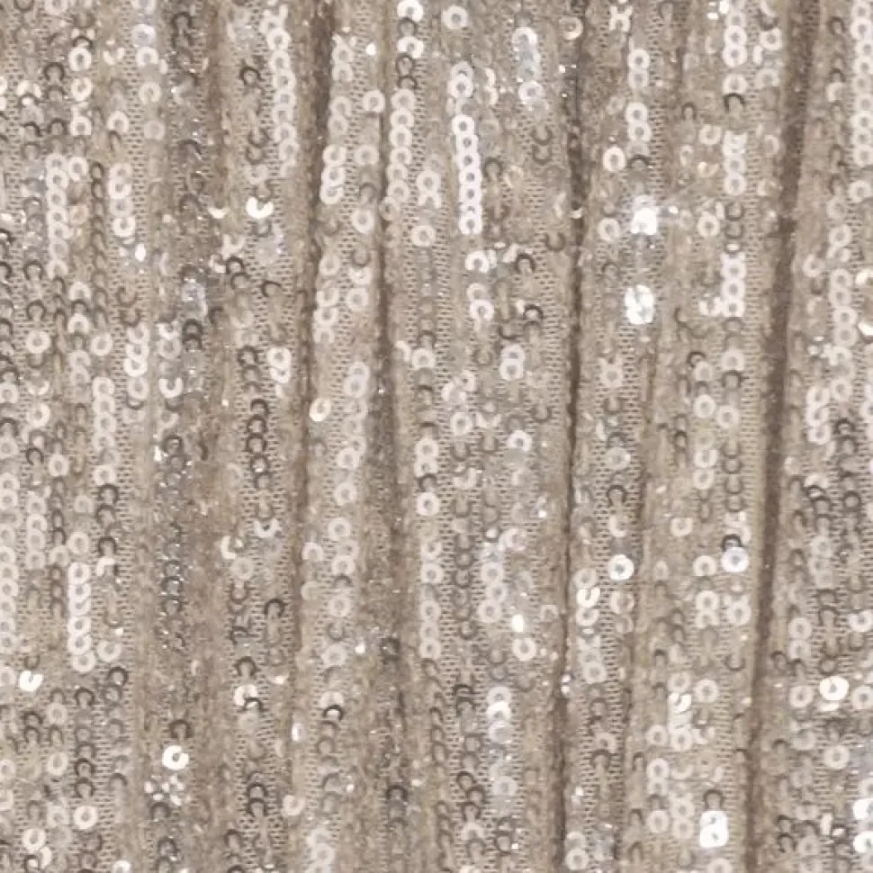 Girls Gold & Silver Sequin Tiered Dress