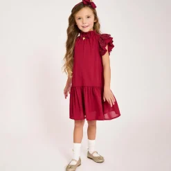 Girls Gold Glittery Ballerina Flats