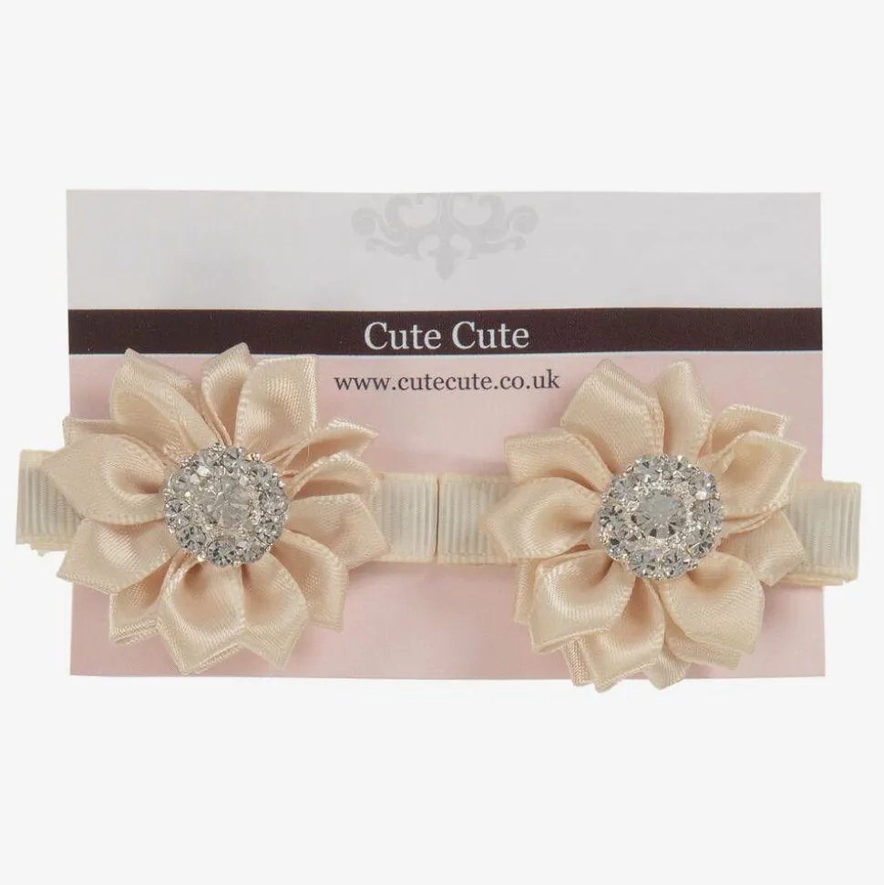 Girls Gold Hair Clips (2 Pack)