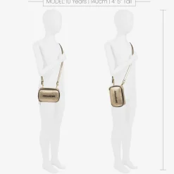 Girls Gold Logo Handbag (17cm)