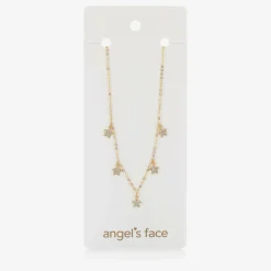 Girls Gold Plated Star Necklace (42cm)