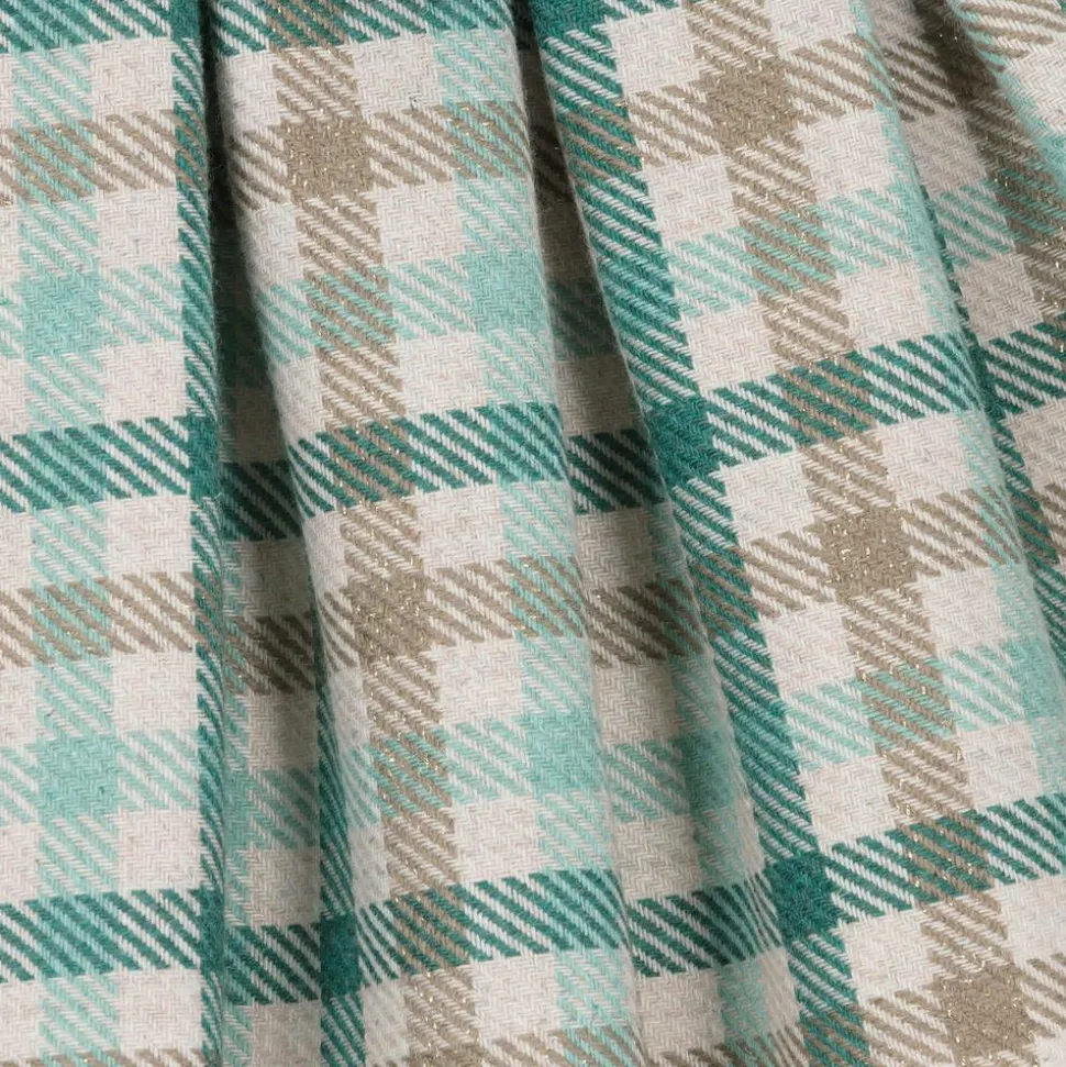 Girls Green Check Dress