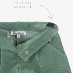 Girls Green Corduroy Shorts