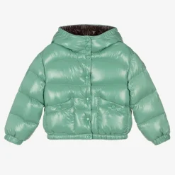 Girls Green Down Padded Jacket