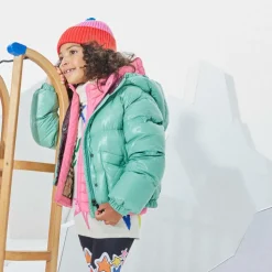 Girls Green Down Padded Jacket