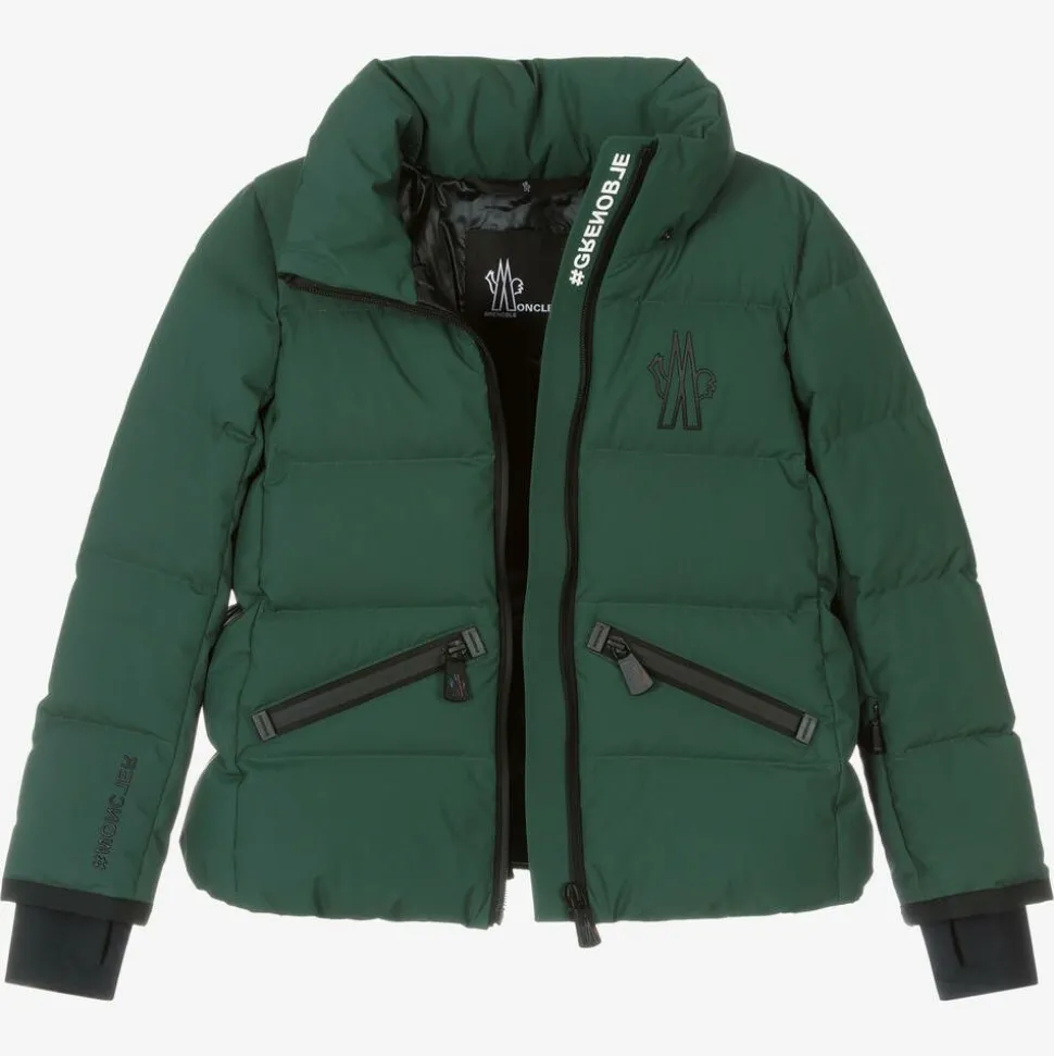 Girls Green Suisses Down Ski Jacket